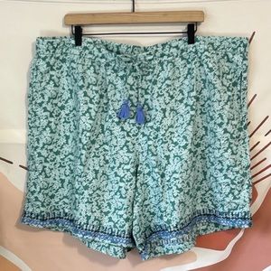 J Jill linen Paisley shorts size small nwot
